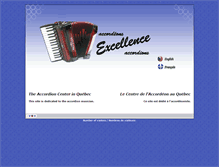 Tablet Screenshot of accordeonsexcellence.com